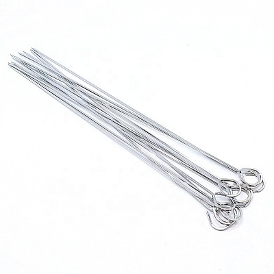 stainless steel metal kabob skewers for grilling