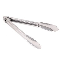 Hot Sales Stainless Steel Cooking Manual Spring Food Tongs