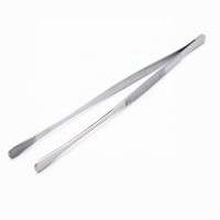 12 inch stainless steel kitchen food tongs bbq tweezers